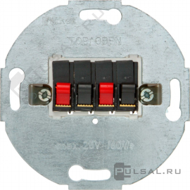 Механизм розетки акустической
R.1,  R.3,  R.8,  R.Classic,  K.1,  K.5,  Q.1,  Q.3,  Q.7,  S.1,  B.3,  B.7,  1930,  Glas,  2 пары,   цвет - антрацит матовый,  пластмасса,  457305,  4573 05,  Berker
 - PULSAL.RU