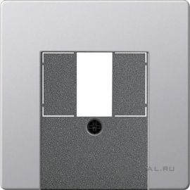 Накладка
E22,  USB type-A 5V,  двойная,   цвет - алюминий,  металл,  0276203,  0276 203,  Gira
 - PULSAL.RU