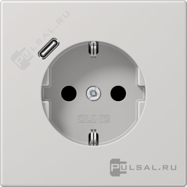Розетка USB C с электрической розеткой
LS 990,  LS-design,  FD-design,  USB type-C 5V,  Электр. с USB,  одинарная,   цвет - светло-серый,  пластмасса,  LS1520-18CLG,  LS 1520-18 C LG,  JUNG
 - PULSAL.RU