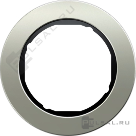 Рамка
R.Classic,  1 пост,   цвет - нержавеющая сталь,  черный глянцевый,  вертикальная,  горизонтальная,  металл,  10112004,  1011 20 04,  Berker
 - PULSAL.RU