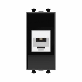 Розетка телефонная
Avanti,  одинарная,   цвет - черный квадрат,  пластмасса,  4402611DKC,  DKC_4402611,  DKC
 - PULSAL.RU