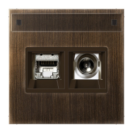 Розетка одиночная TV+RJ45
LS 990,  LS ZERO,  LS-design,  телевизионная (TV),  одинарная,   цвет - латунь античная,  металл,  MMDME4521AT,  JUNG
 - PULSAL.RU