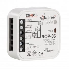 Радиоприемник 3-канальный встраиваемый 10-14 В
Exta Free,  пластмасса,  ROP-06,  ZAMEL
 - PULSAL.RU