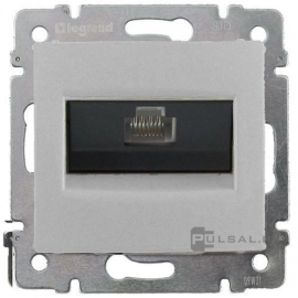 Розетка телефонная RJ11/RJ12/RJ45 Cat.3 (ISDN)
Valena,  одинарная,   цвет - алюминий,  пластмасса,  770141,  7 701 41,  Legrand
 - PULSAL.RU