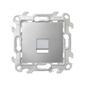 Розетка компьютерная RJ45
Simon 24 Harmonie,  одинарная,   цвет - алюминий,  пластмасса,  2410598-033,  Simon
 - PULSAL.RU