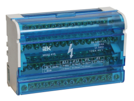 Кросс-модуль на DIN-рейку ШНК 4х15 3L+PEN TITAN 3,  PRO,  UNIVERSAL,  GENERICA,  PRIME,  Krepta,  Titan 5, YND10-4-15-125, IEK - PULSAL.RU