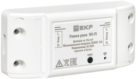 Умное реле PRO с Wi-Fi, 1-но канальное, 16А
Стокгольм,  Connect,   цвет - белый,  пластмасса,  ss-16a-wf,  EKF
 - PULSAL.RU