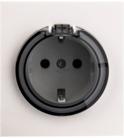 Розетка
Miele Strong,  со шторками,  с крышкой,  с заземлением,  одинарная,  винтовые клеммы,   цвет - жемчуг,  пластмасса,  KR-78-0702-4,  Kranz
 - PULSAL.RU