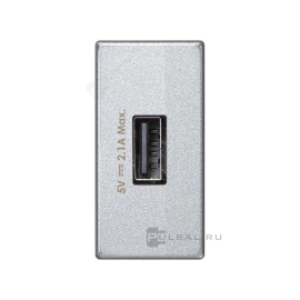 Зарядка USB 2,1А узкая
Simon Connect K45 Лючки,  Simon Connect K45 Телеблоки,  USB type-A 5V,  одинарная,   цвет - алюминий,  пластмасса,  K126D-8,  Simon
 - PULSAL.RU
