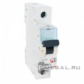 Автоматический выключатель TX³, 1 полюс, 20А, B, 10 кА, 403861, Legrand - PULSAL.RU
