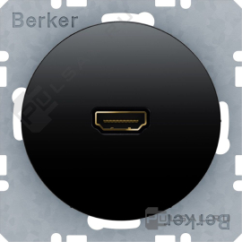 Розетка HDMI с прямым гнездом
R.1,  R.3,  R.8,   цвет - черный глянцевый,  пластмасса,  3315422045,  33 1542 20 45,  Berker
 - PULSAL.RU