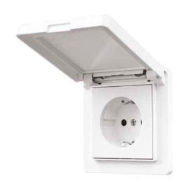 Рамка с защитной крышкой
R2,   цвет - белый глянцевый,  85506W,  Wedder
 - PULSAL.RU