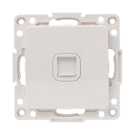 Розетка компьютерная RJ45 Cat.5e (UTP)
Стокгольм,  одинарная,   цвет - белый,  пластмасса,  EYK01-035-10,  EKF
 - PULSAL.RU