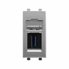 Разъем для передачи данных USB 3.0
Avanti,  USB данные,  одинарная,   цвет - закаленная сталь,  пластмасса,  4404301DKC,  DKC_4404301,  DKC
 - PULSAL.RU