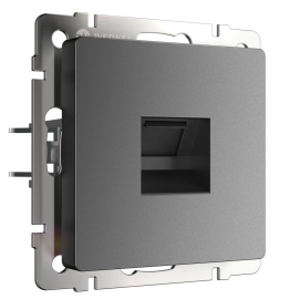 Розетка компьютерная RJ45 Кат.5е UTP
Alumax,  Split,  Slab,  Senso,  Baguette,  Acrylic,  Platinum,  Elite,  Snabb,  Stream,  Flock,  Stark,  Fiore,  Favorit,  Diamant,  Aluminium,  Antik,  Metallic,  одинарная,   цвет - графит матовый,  пластмасса,  W1181064,  a063108    ,  Werkel
 - PULSAL.RU
